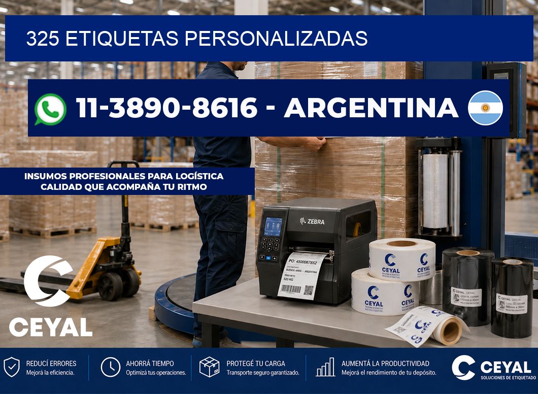 325 ETIQUETAS PERSONALIZADAS