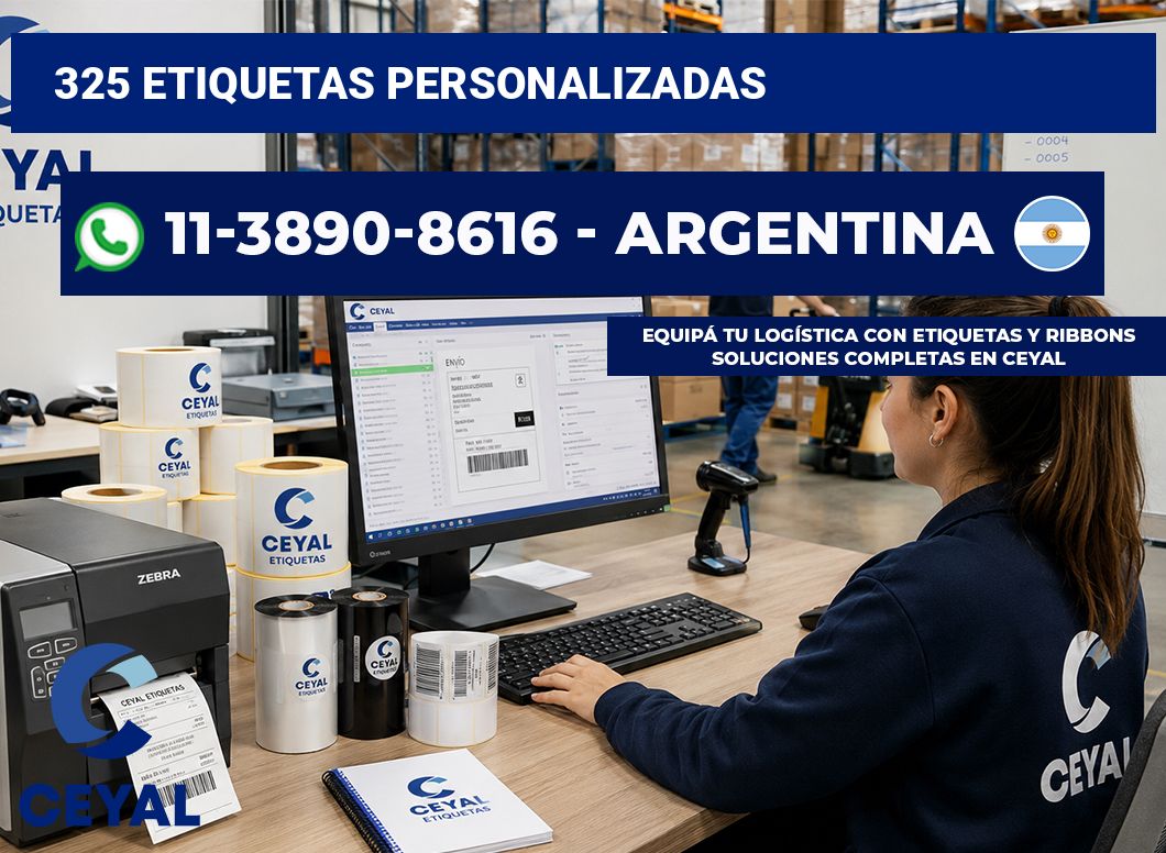 325 ETIQUETAS PERSONALIZADAS
