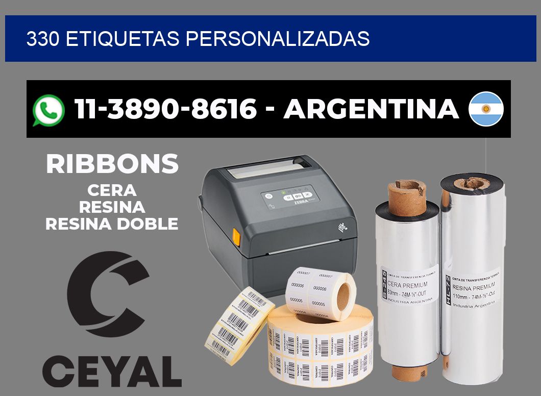 330 ETIQUETAS PERSONALIZADAS