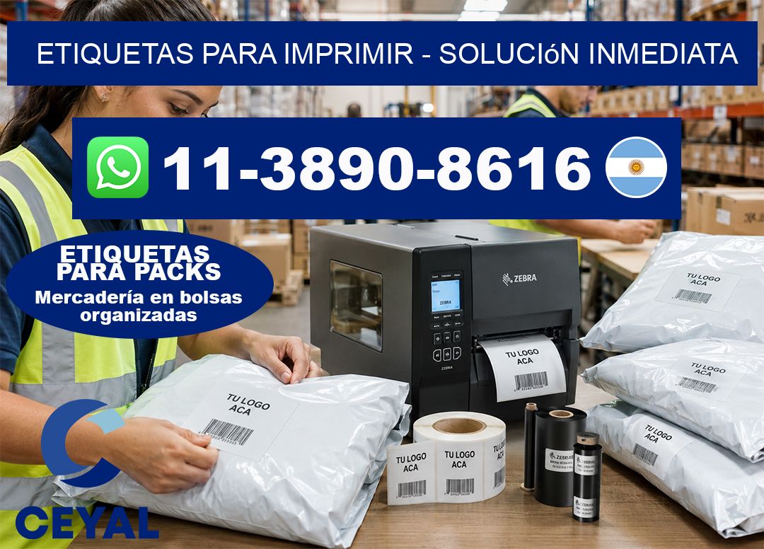 ETIQUETAS PARA IMPRIMIR - Solución inmediata