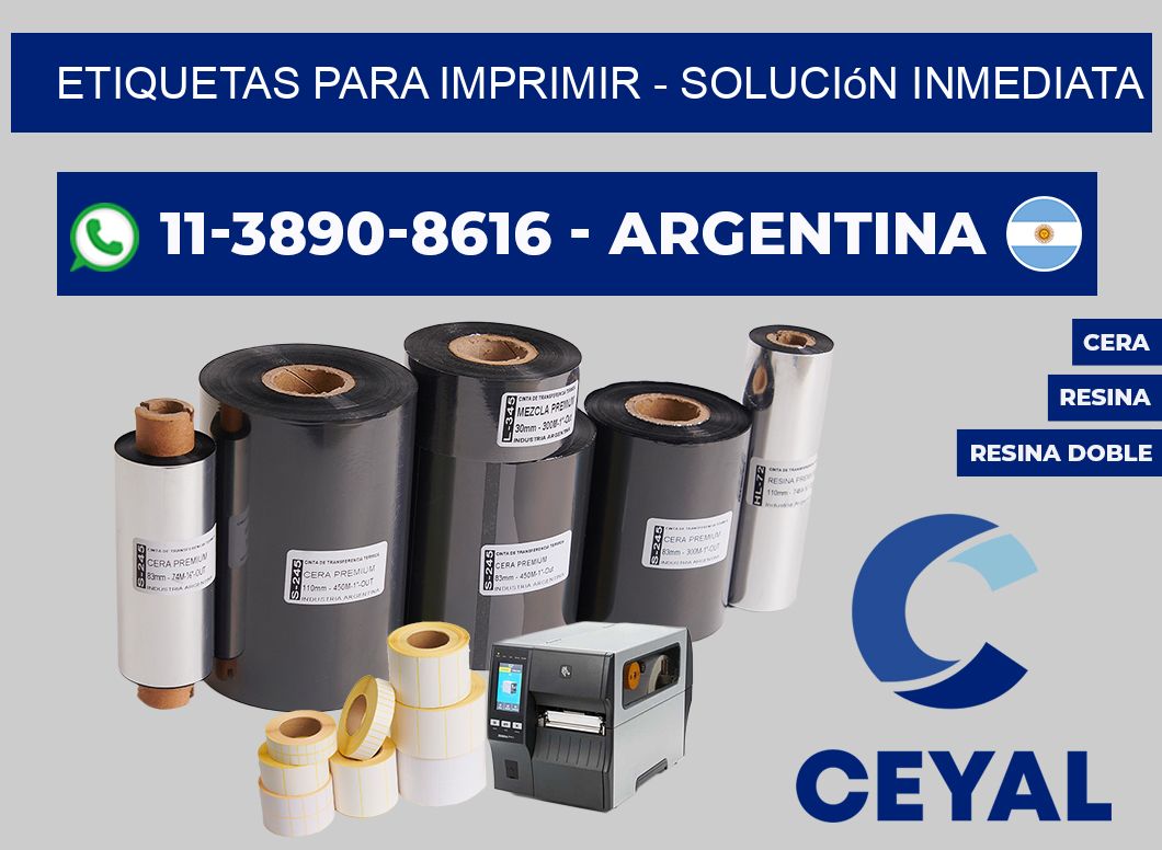 ETIQUETAS PARA IMPRIMIR - Solución inmediata