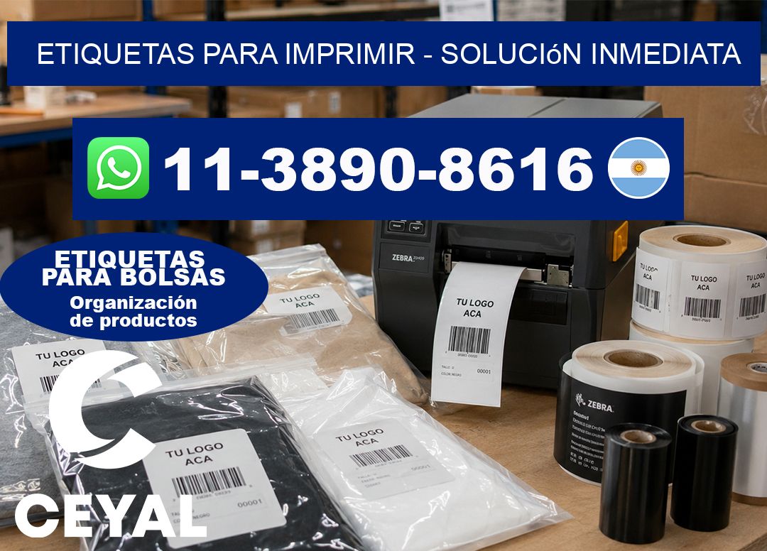ETIQUETAS PARA IMPRIMIR – Solución inmediata