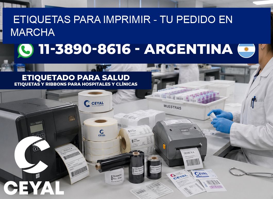 ETIQUETAS PARA IMPRIMIR - Tu pedido en marcha