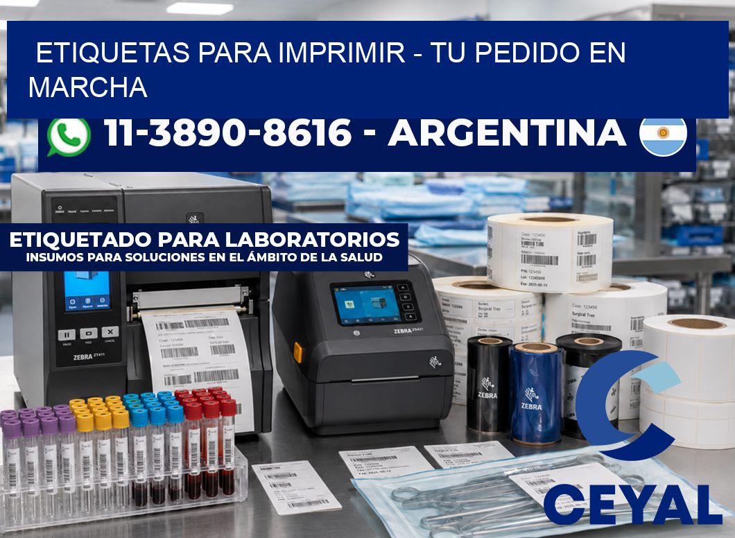 ETIQUETAS PARA IMPRIMIR – Tu pedido en marcha