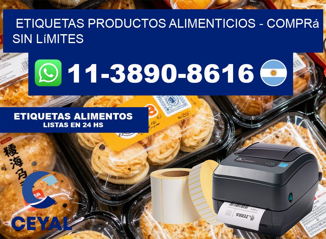 ETIQUETAS PRODUCTOS ALIMENTICIOS – Comprá sin límites