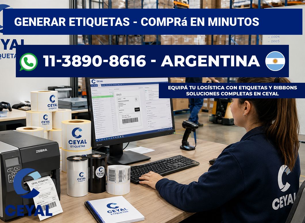 GENERAR ETIQUETAS - Comprá en minutos