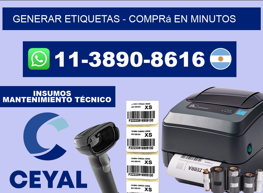 GENERAR ETIQUETAS - Comprá en minutos