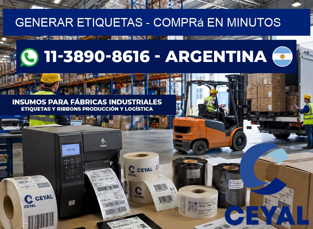 GENERAR ETIQUETAS – Comprá en minutos