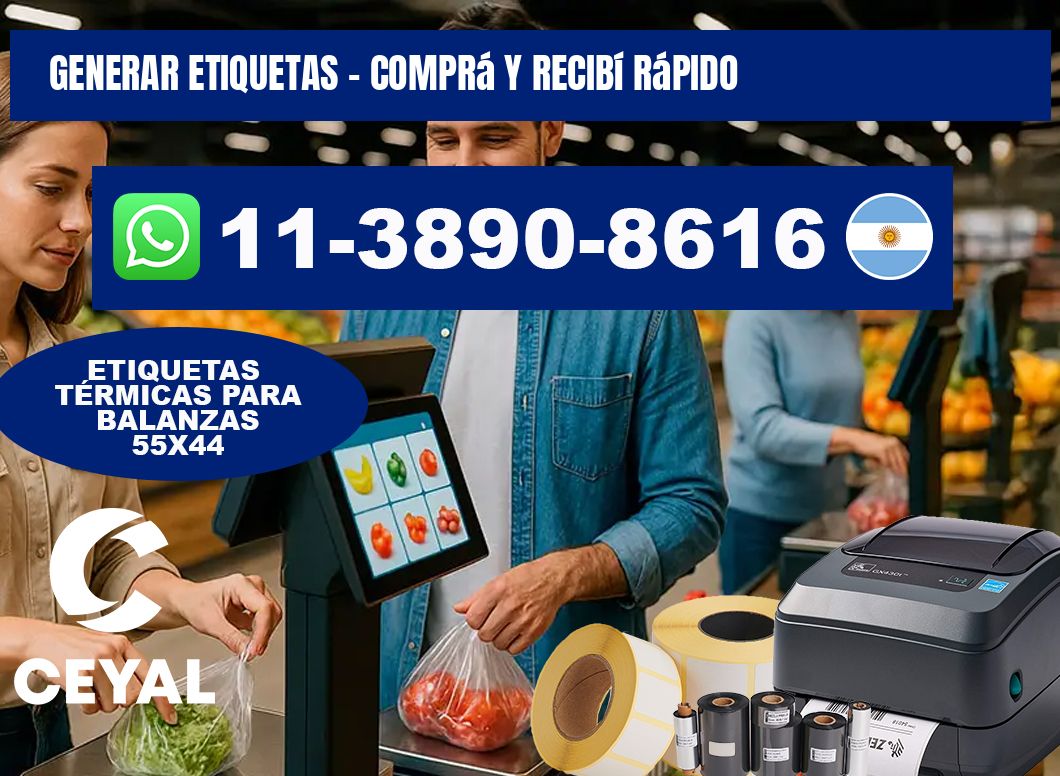 GENERAR ETIQUETAS - Comprá y recibí rápido