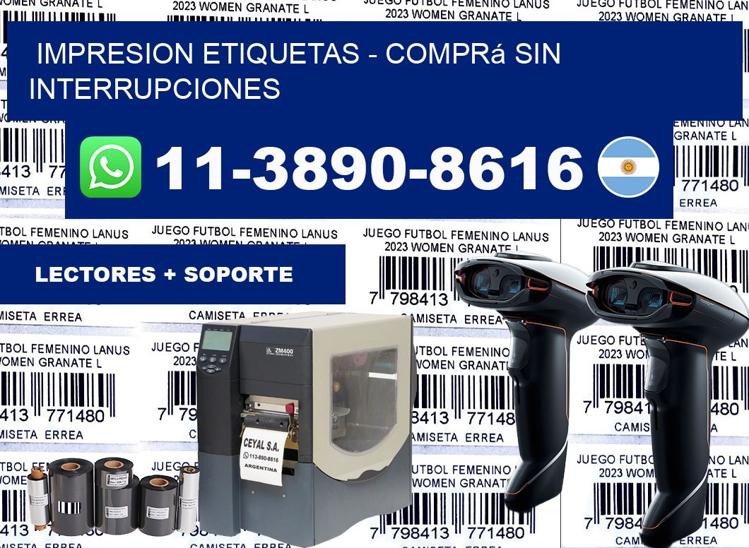 IMPRESION ETIQUETAS - Comprá sin interrupciones