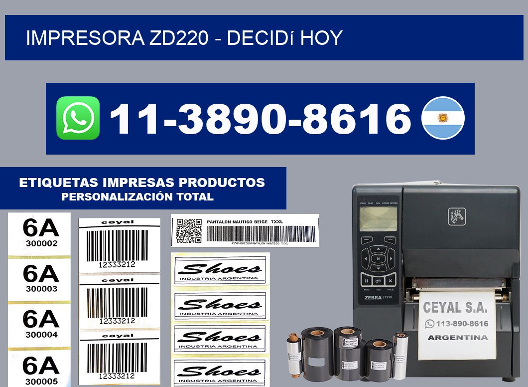 IMPRESORA ZD220 - Decidí hoy