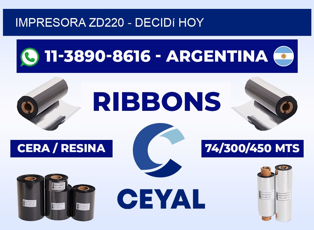 IMPRESORA ZD220 - Decidí hoy