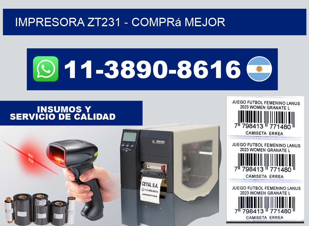 IMPRESORA ZT231 - Comprá mejor