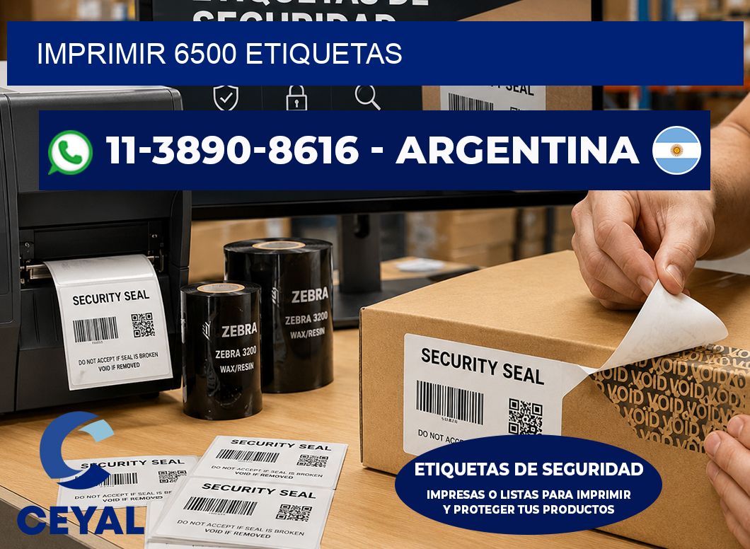 IMPRIMIR 6500 ETIQUETAS