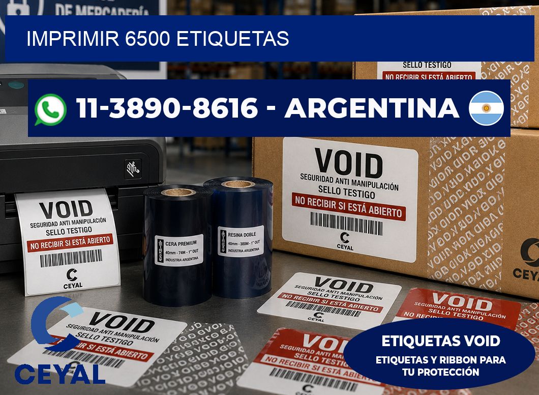 IMPRIMIR 6500 ETIQUETAS
