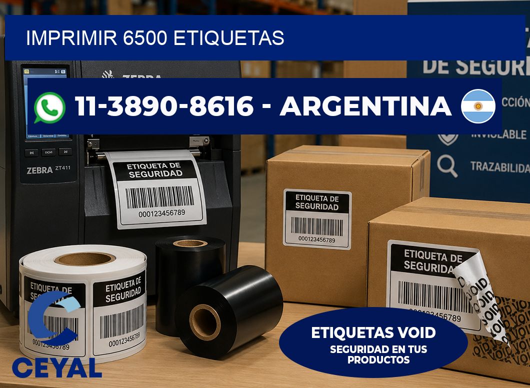 IMPRIMIR 6500 ETIQUETAS