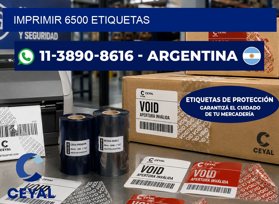 IMPRIMIR 6500 ETIQUETAS