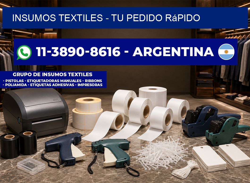 INSUMOS TEXTILES – Tu pedido rápido