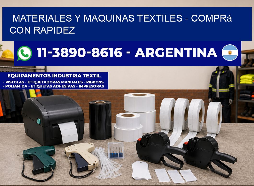 MATERIALES Y MAQUINAS TEXTILES - Comprá con rapidez
