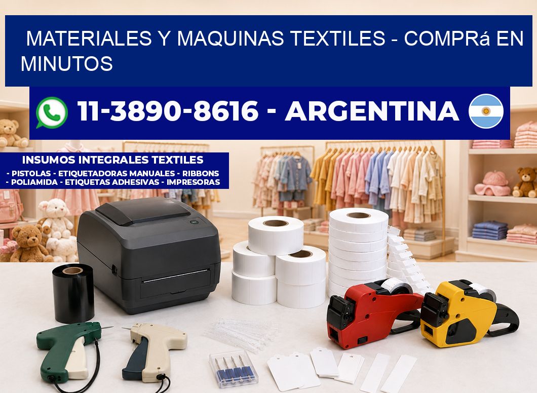 MATERIALES Y MAQUINAS TEXTILES - Comprá en minutos