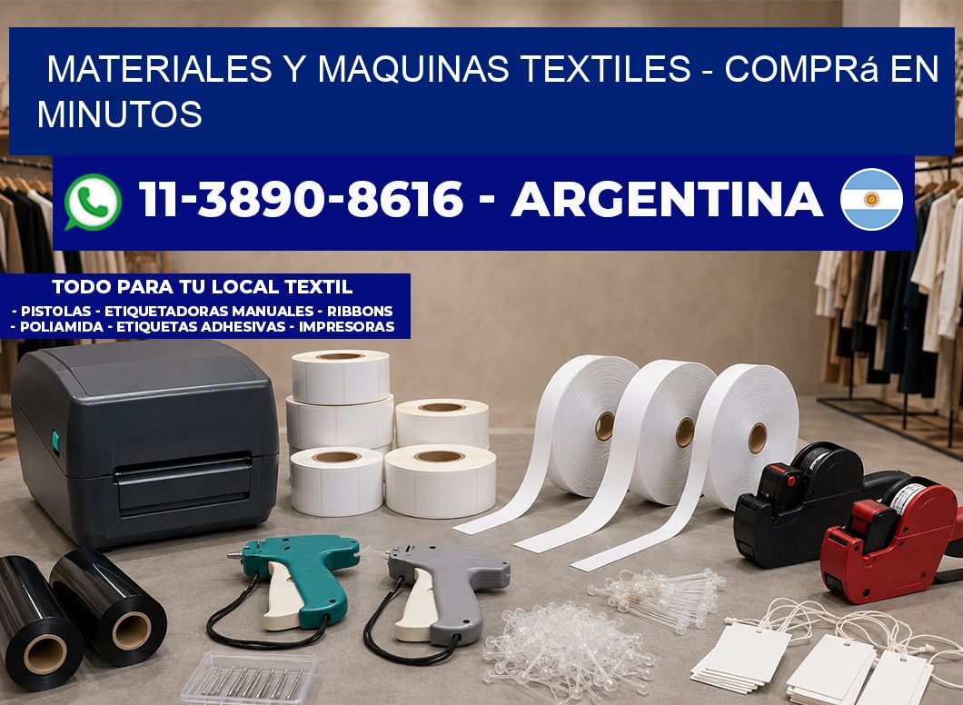 MATERIALES Y MAQUINAS TEXTILES - Comprá en minutos