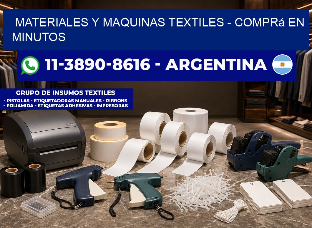 MATERIALES Y MAQUINAS TEXTILES – Comprá en minutos