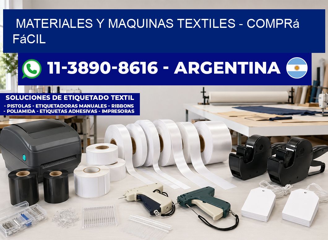 MATERIALES Y MAQUINAS TEXTILES - Comprá fácil