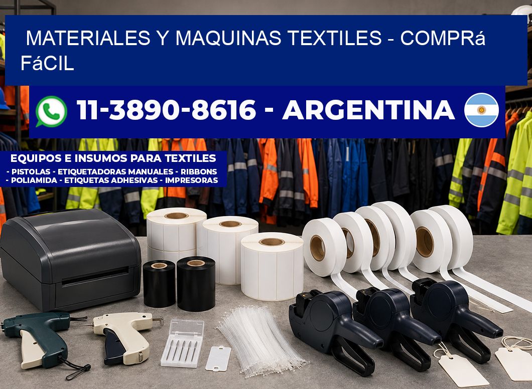 MATERIALES Y MAQUINAS TEXTILES - Comprá fácil