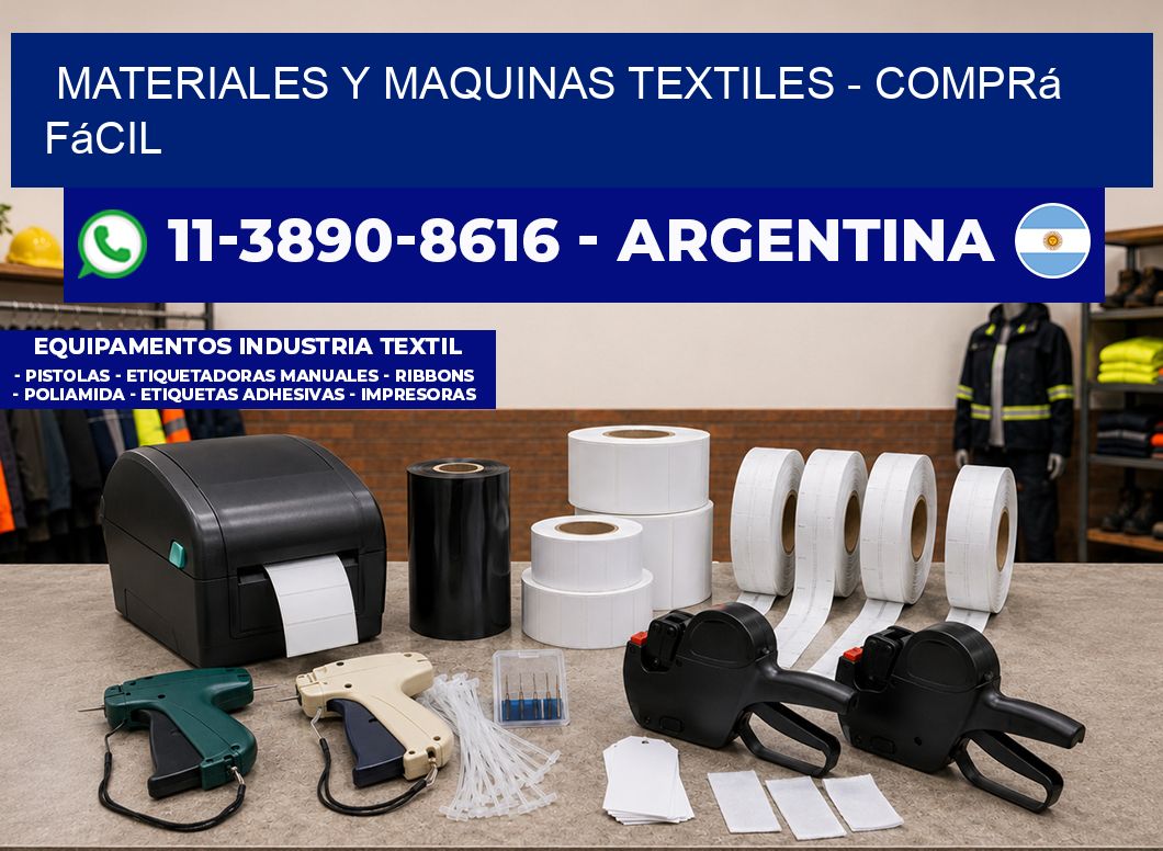MATERIALES Y MAQUINAS TEXTILES - Comprá fácil