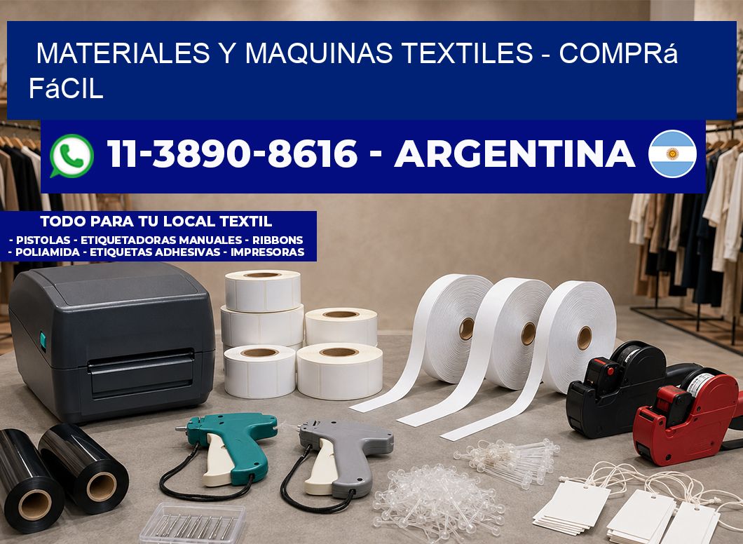 MATERIALES Y MAQUINAS TEXTILES – Comprá fácil