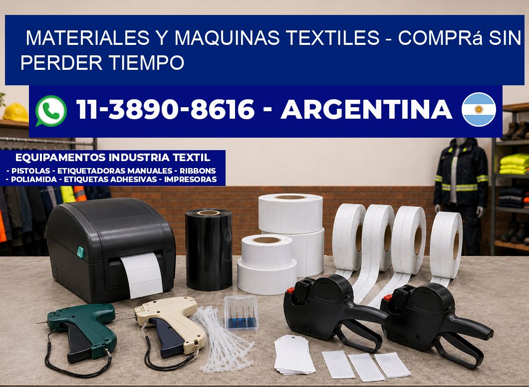 MATERIALES Y MAQUINAS TEXTILES – Comprá sin perder tiempo
