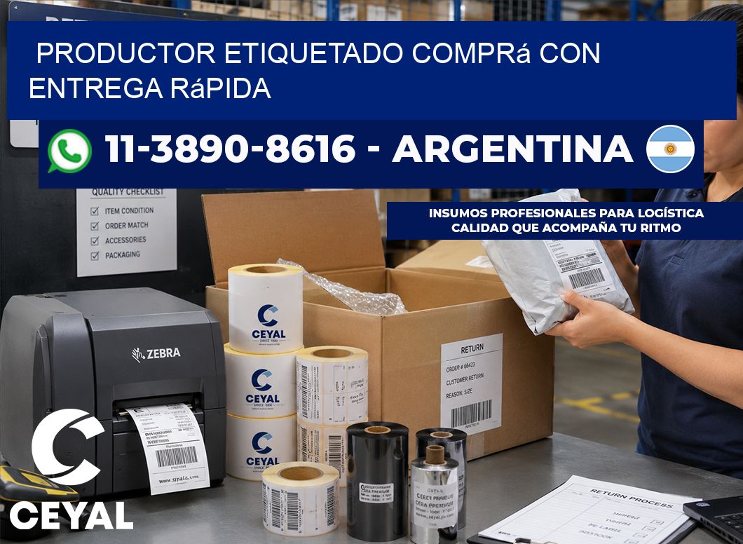 PRODUCTOR ETIQUETADO Comprá con entrega rápida