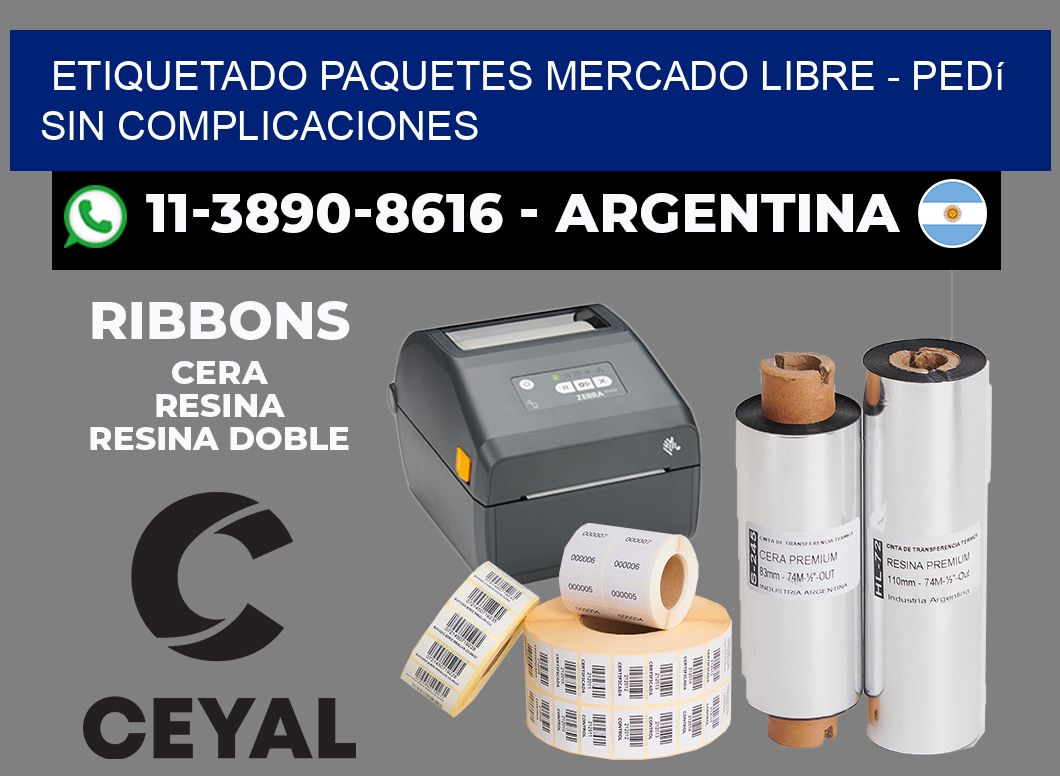 etiquetado paquetes mercado libre - Pedí sin complicaciones