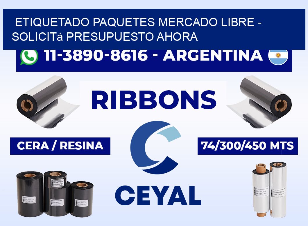 etiquetado paquetes mercado libre - Solicitá presupuesto ahora