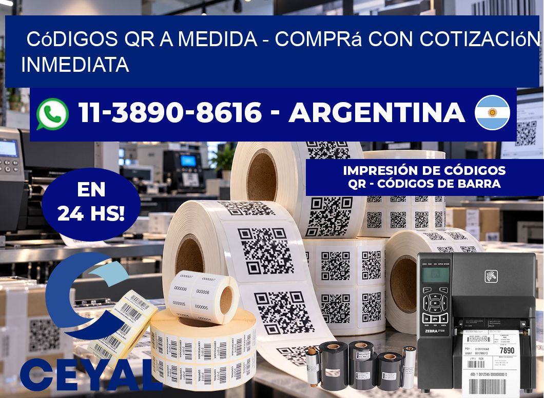 Códigos QR a Medida - Comprá con cotización inmediata