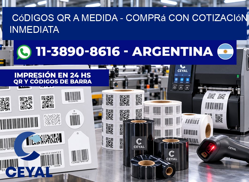 Códigos QR a Medida - Comprá con cotización inmediata