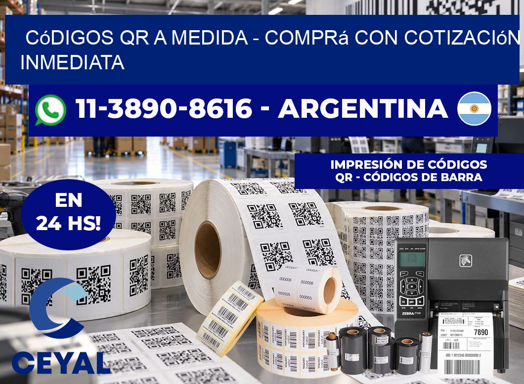 Códigos QR a Medida – Comprá con cotización inmediata