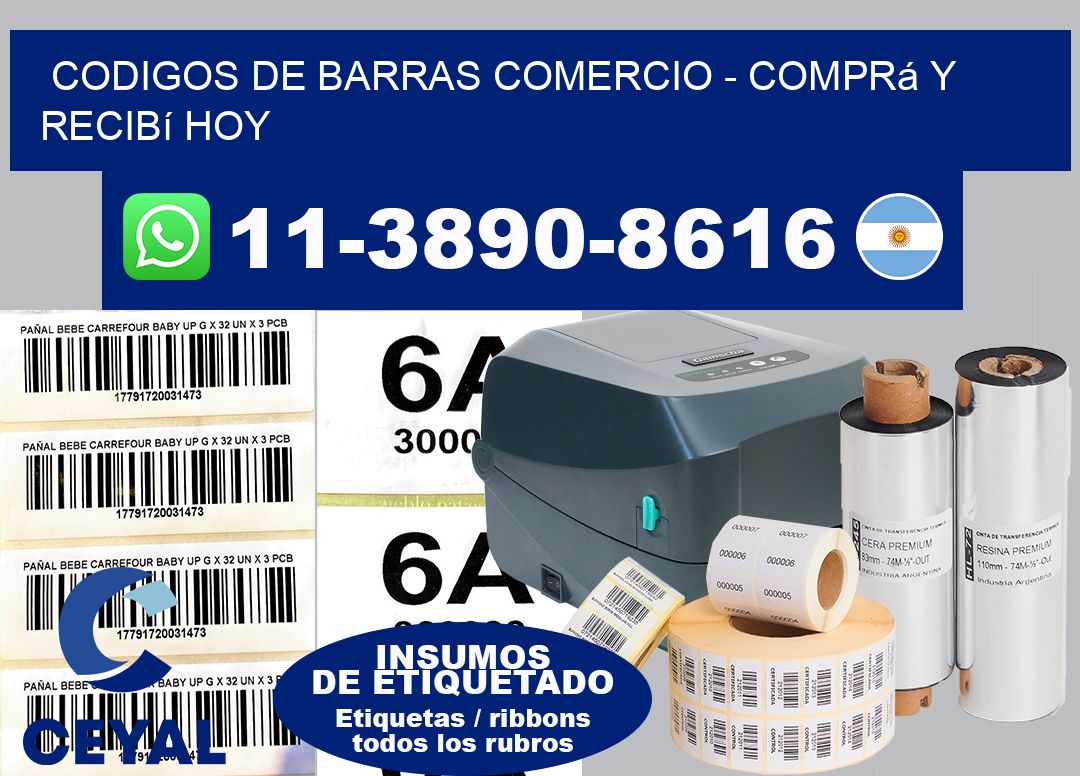 Codigos de barras comercio - Comprá y recibí hoy