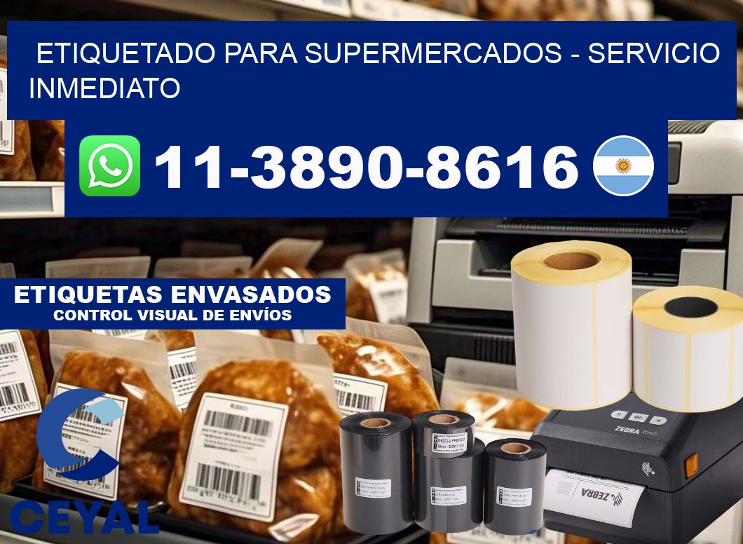 ETIQUETADO PARA SUPERMERCADOS - Servicio inmediato