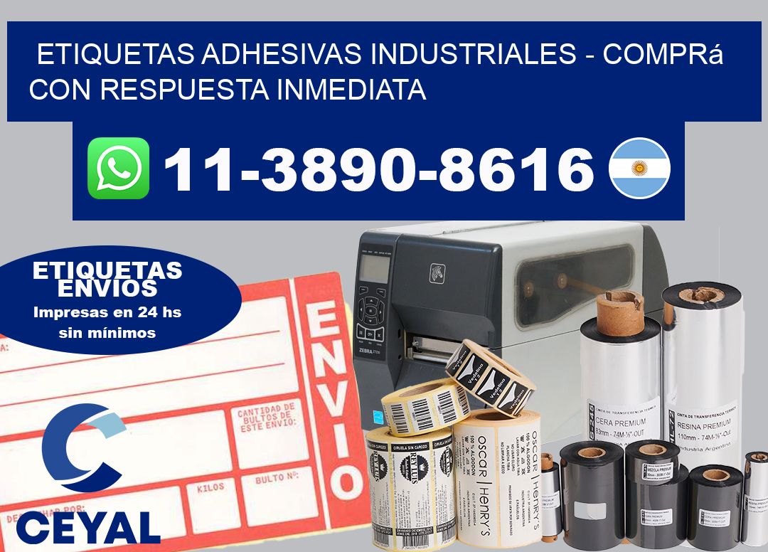ETIQUETAS ADHESIVAS INDUSTRIALES - Comprá con respuesta inmediata