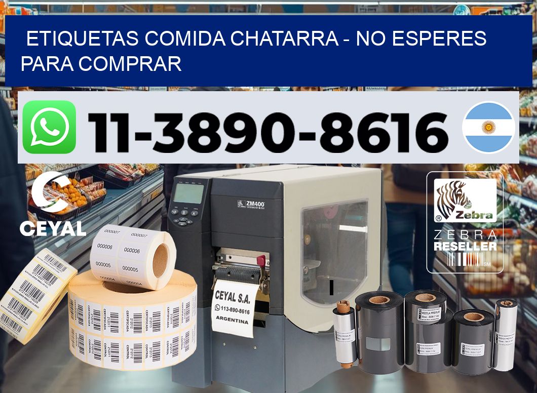 ETIQUETAS COMIDA CHATARRA - No esperes para comprar