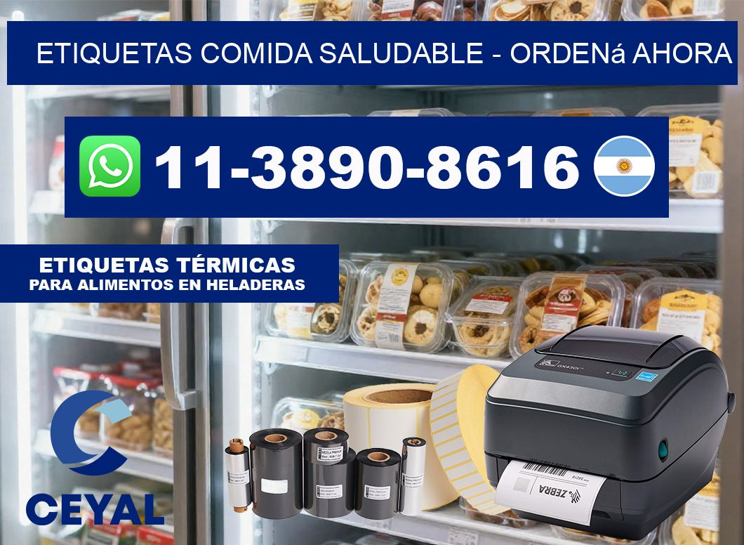 ETIQUETAS COMIDA SALUDABLE - Ordená ahora