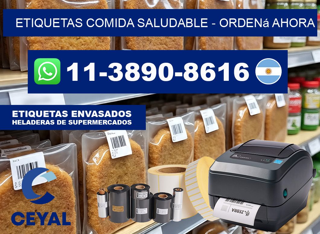 ETIQUETAS COMIDA SALUDABLE – Ordená ahora