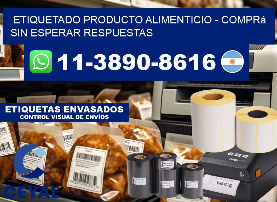 Etiquetado producto alimenticio - Comprá sin esperar respuestas