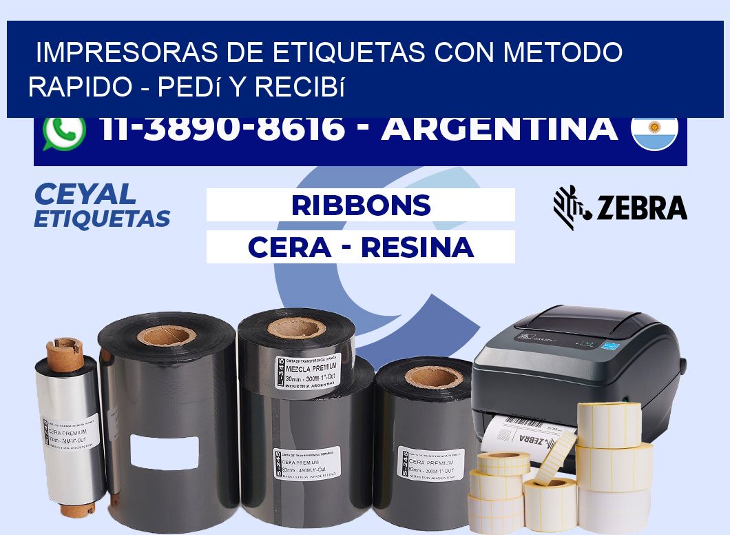 IMPRESORAS DE ETIQUETAS CON METODO RAPIDO - Pedí y recibí