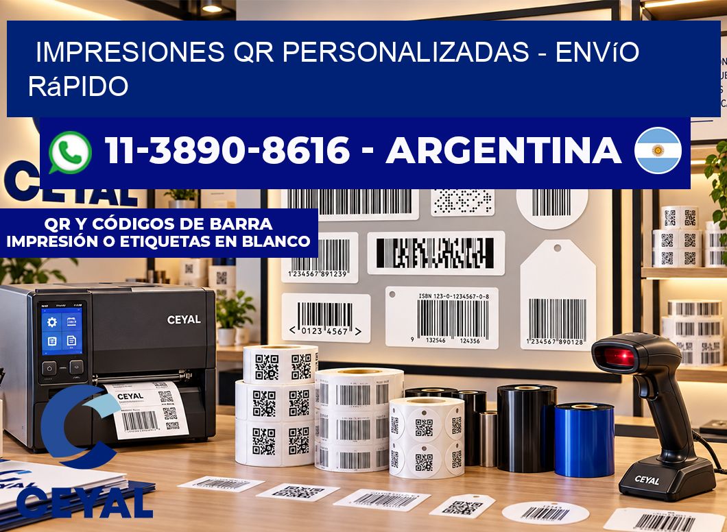 Impresiones QR Personalizadas - Envío rápido