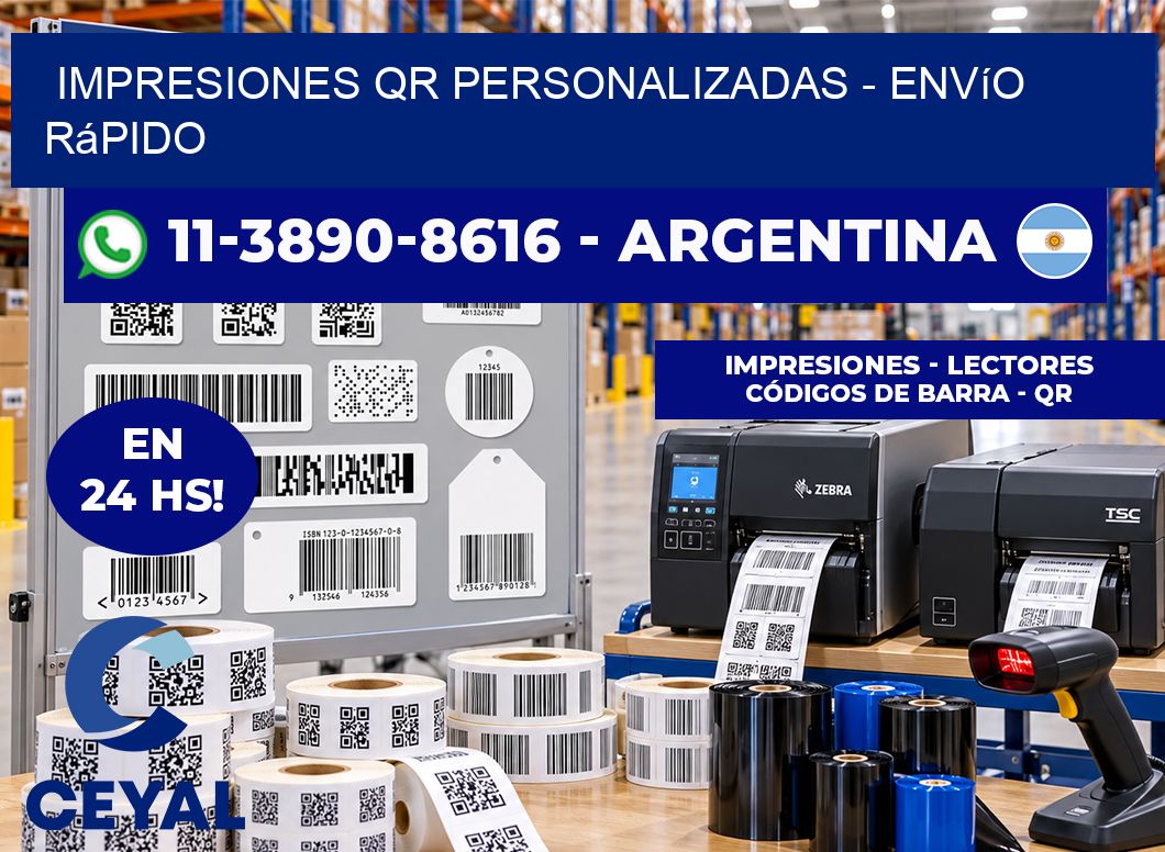 Impresiones QR Personalizadas - Envío rápido