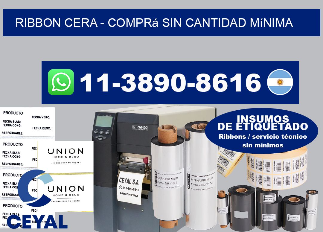 Ribbon cera - Comprá sin cantidad mínima