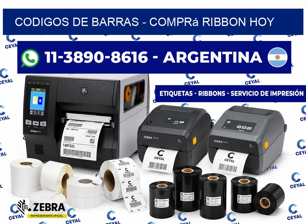 codigos de barras - Comprá ribbon hoy