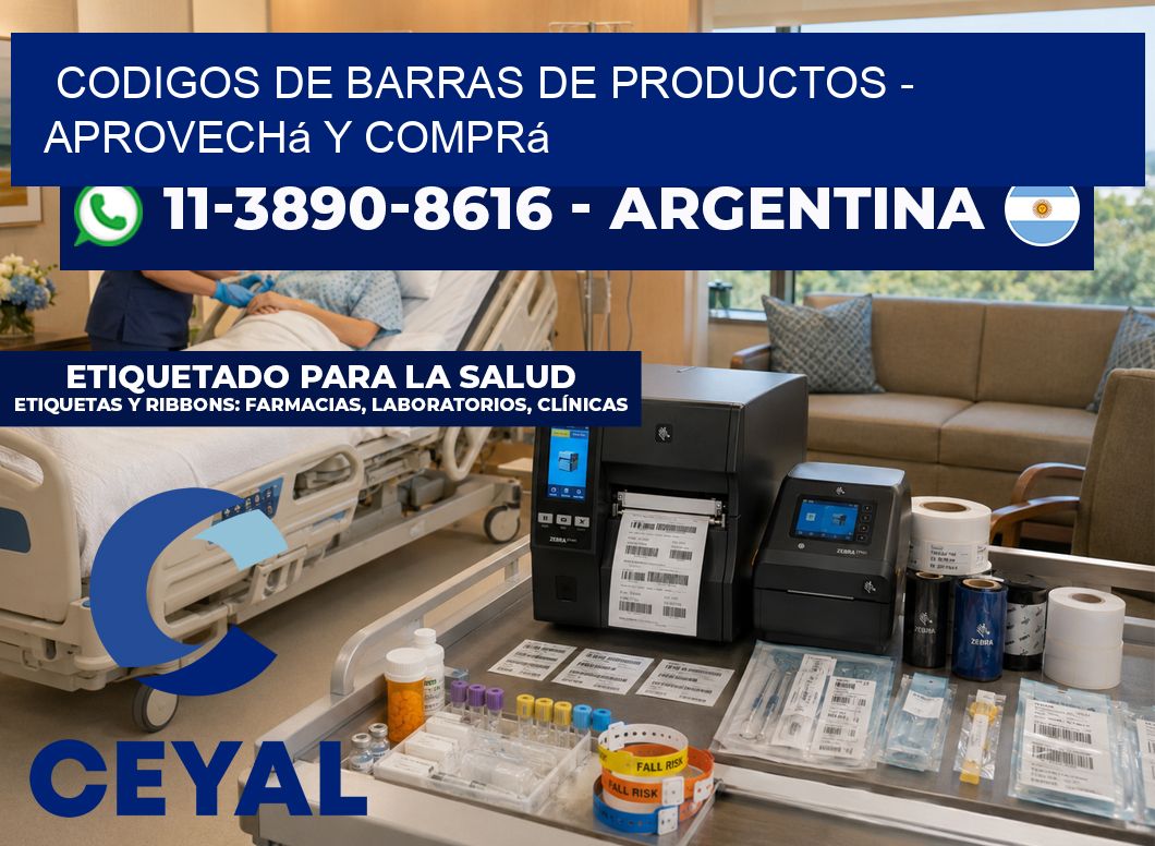 codigos de barras de productos - Aprovechá y comprá